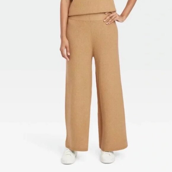 A New Day Womens Ribbed Sweater Set - Tan - Picture 4 of 8